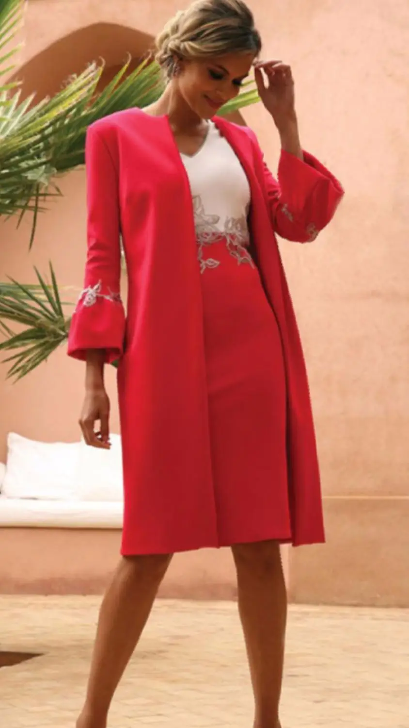 Женское платье для матери невесты красное колокол вечернее гостей свадьбы