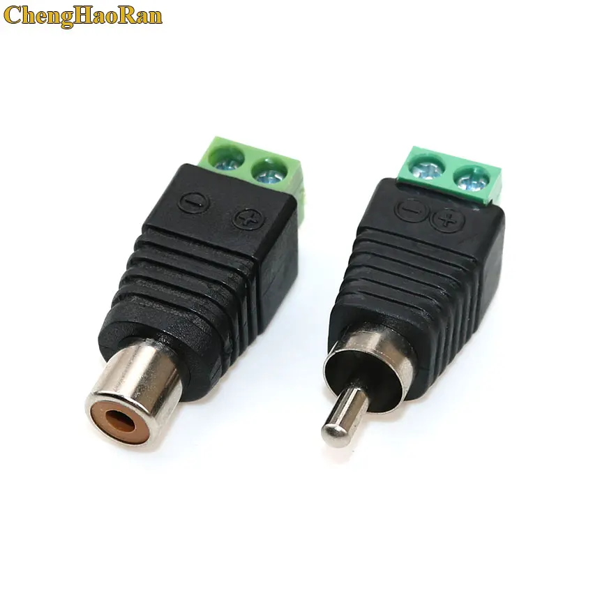ChengHaoRan 1 шт. 5,5*2,1 5,5*2,5 BNC RCA к DC обжимной клеммный блок разъем адаптер для камеры видеонаблюдения провода женский мужской