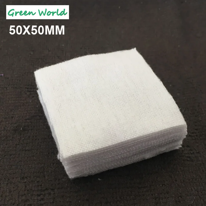 Зеленый мир 50 шт./лот пистолет чистый патчи хлопок из хлопка и фланелевой ткани