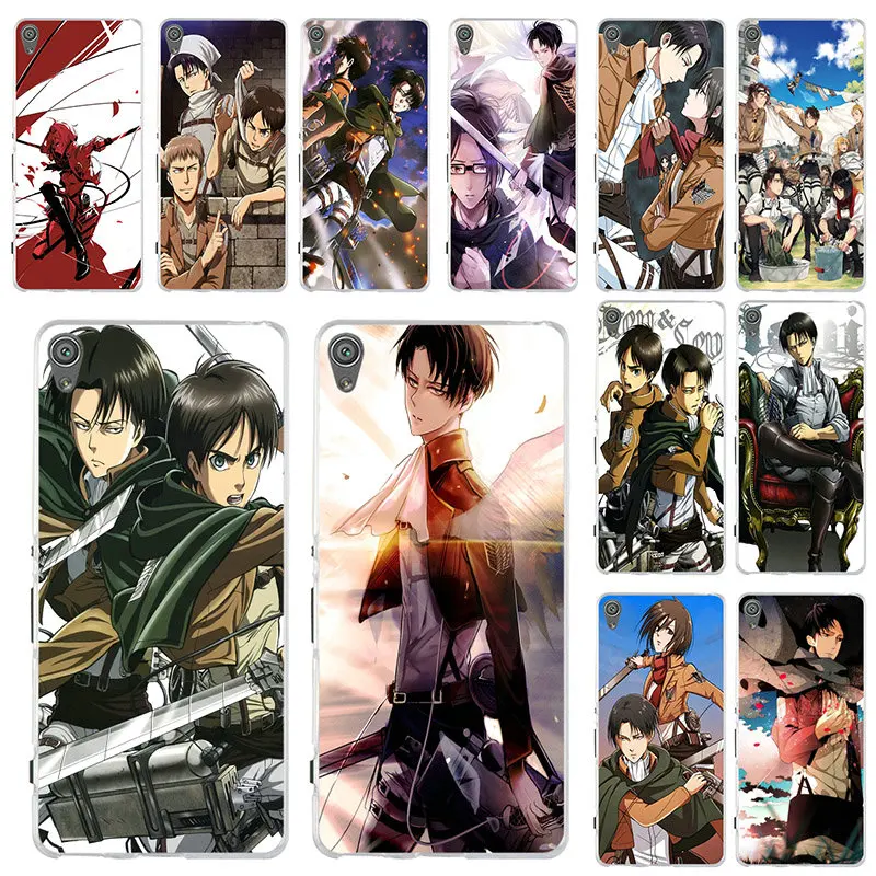 Аниме японская атака на Титанов мобильный чехол для телефона sony Xperia M5 E3 E5 M2 M4 T3 X XA