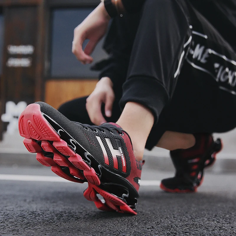 

New Breathable Men Running Shoes High-Quality Mens Sneakers Anti Slip Jogging Walking Shoes Big Size 39-47 Sport Sneakers