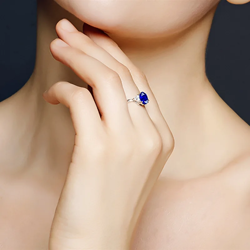 CMajor Стерлинговое Серебро синтетический алмаз ювелирные изделия элегантный