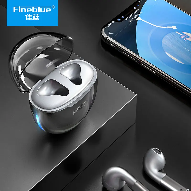 Беспроводная стереогарнитура FineBlue F-22 Pro Bluetooth 5 1 спортивные наушники со