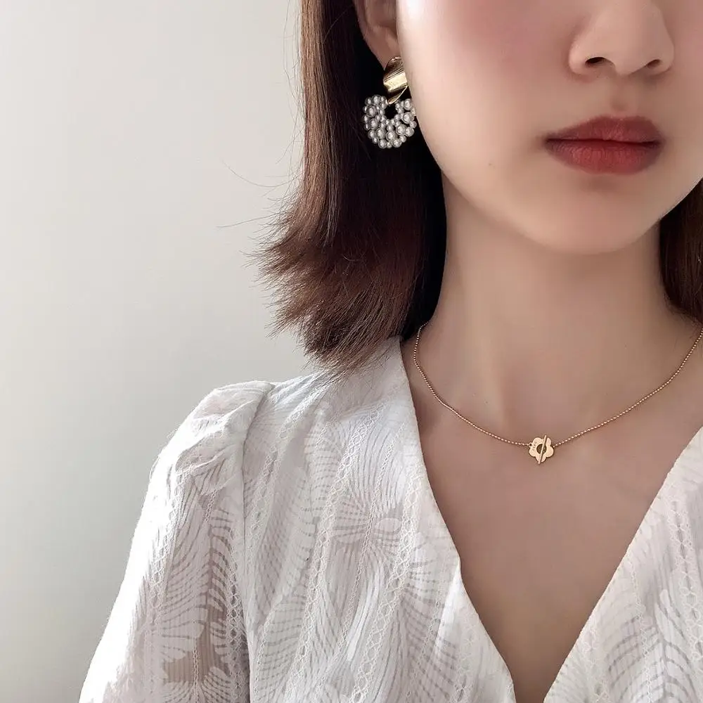 Ожерелье из стерлингового серебра 925 пробы цепочка круглые бусины ожерелье