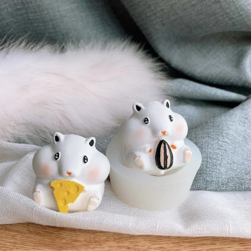 Силиконовая форма в виде мультяшной мыши для изготовления торта пудинга мыла