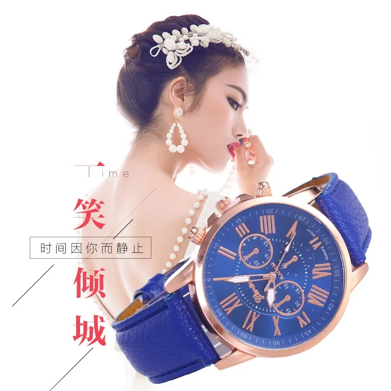Качественные модные повседневные женские часы Роскошные Кварцевые для девушек