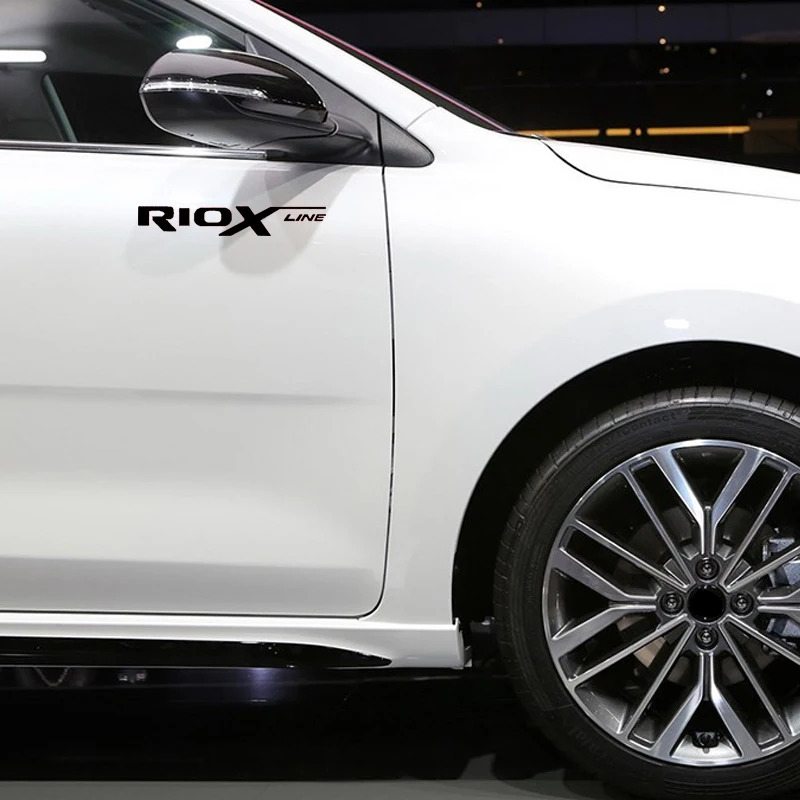 

4 шт., наклейки на дверные ручки Kia Rio x line