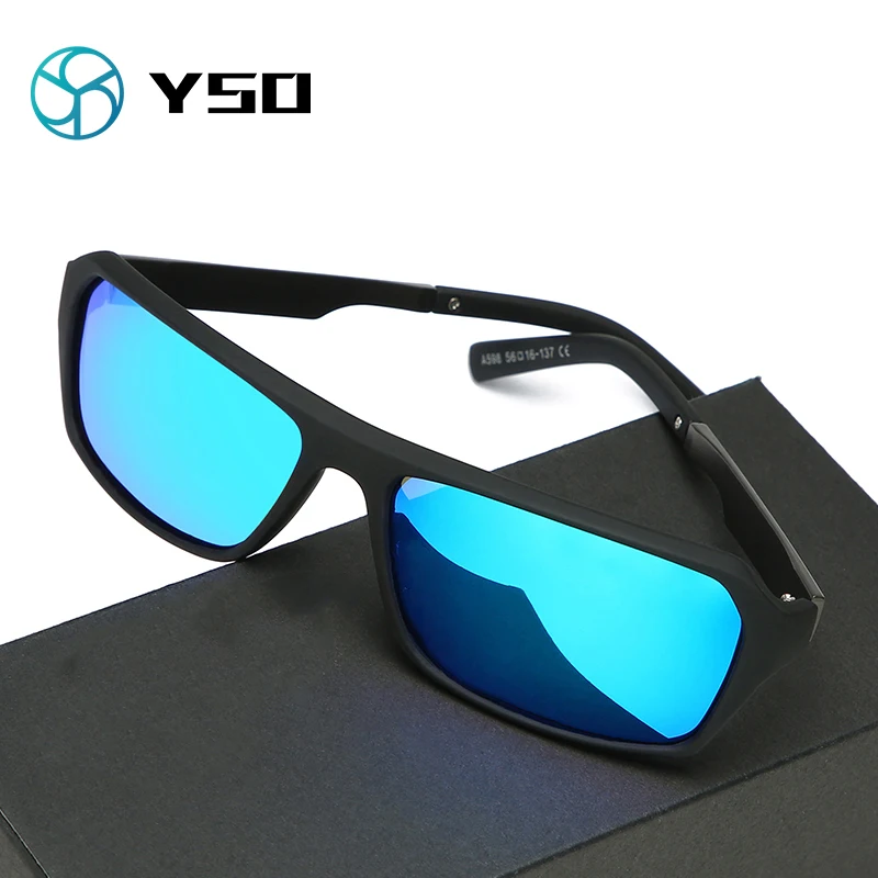 

YSO New Fashion Square Men Polarized Sunglasses mens vintage sunglasses brand designer Driving Glasses Rectangle For Men UV400