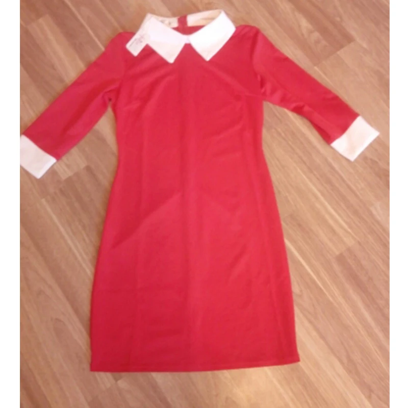 

Women Dress Slim Fit Long Sleeve Party Dresses Mini Turn Down Collar Office dress Plus Size Women Clothing QAF019R