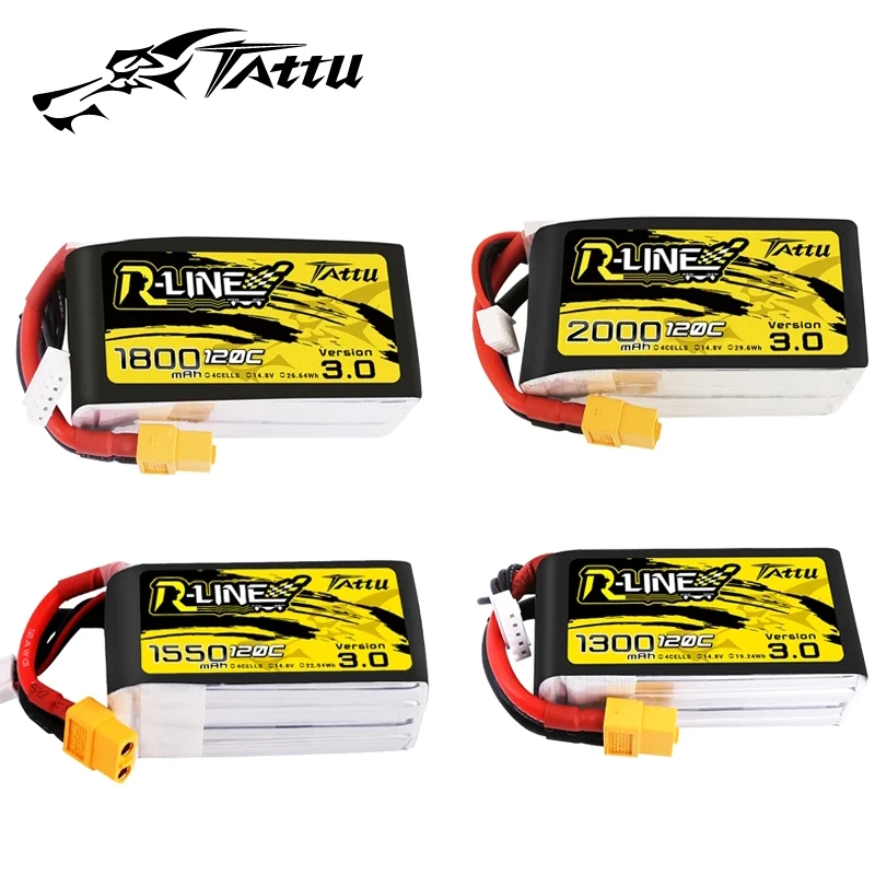 

Радиоуправляемый квадрокоптер Tattu R-line Rline V3 3,0 120C 1050/1300/1550/1800/2000 мАч