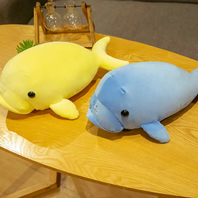 

40/50cm Cute Manatee Stuffed Plush Toys Baby Doll Soft Cartoon Pillow Cushion Kawaii Fish Dolls Gift Plush Toy