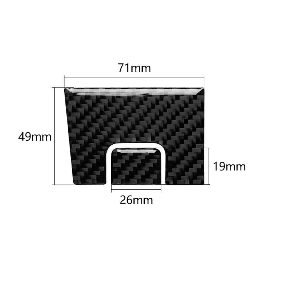 

2PCS Carbon Fiber Passenger Storage Box Door Handle Trim Cover Stickers For 350Z 06-09 LHD