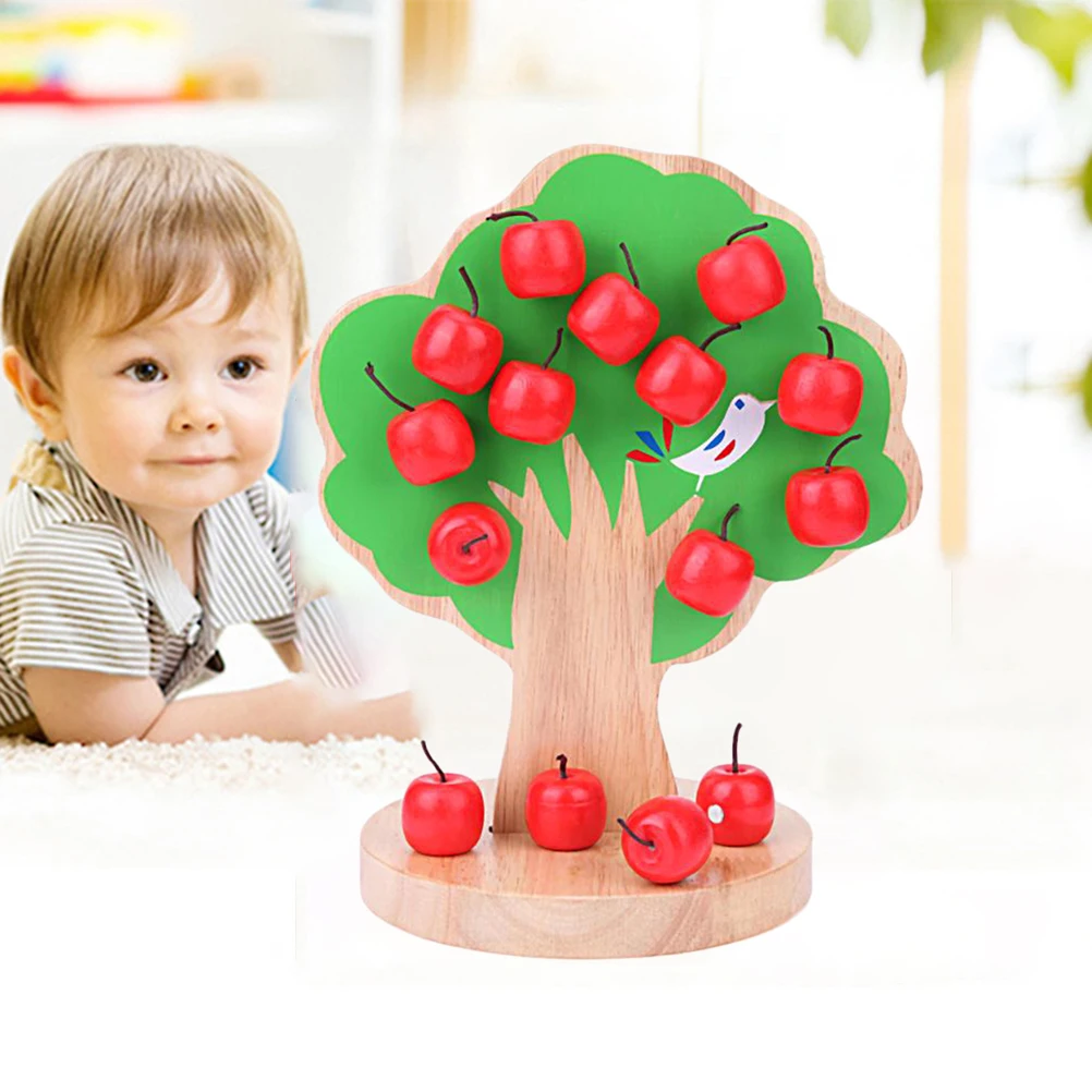 Children'S Wooden Magnetic Apple Tree Mathematics Teaching Toys Early Childhood Educational Arithmetic | Игрушки и хобби