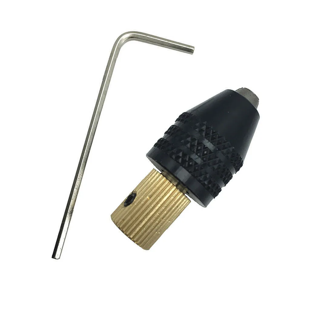 

Brass Black Chuck Chuck Collet Chuck Micro Drill Bit W/ 2* Allen Wrench