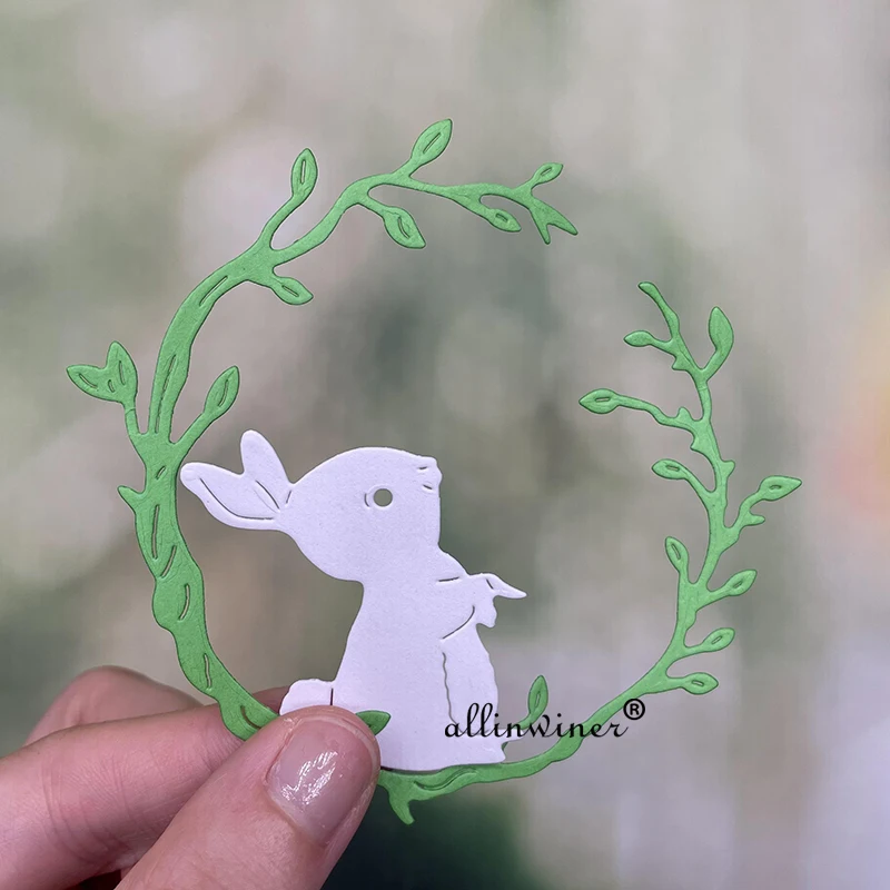

Bunny flower decoration DIY Craft Metal Cutting Die Scrapbook Embossed Paper Card Album Craft Template Stencil Dies