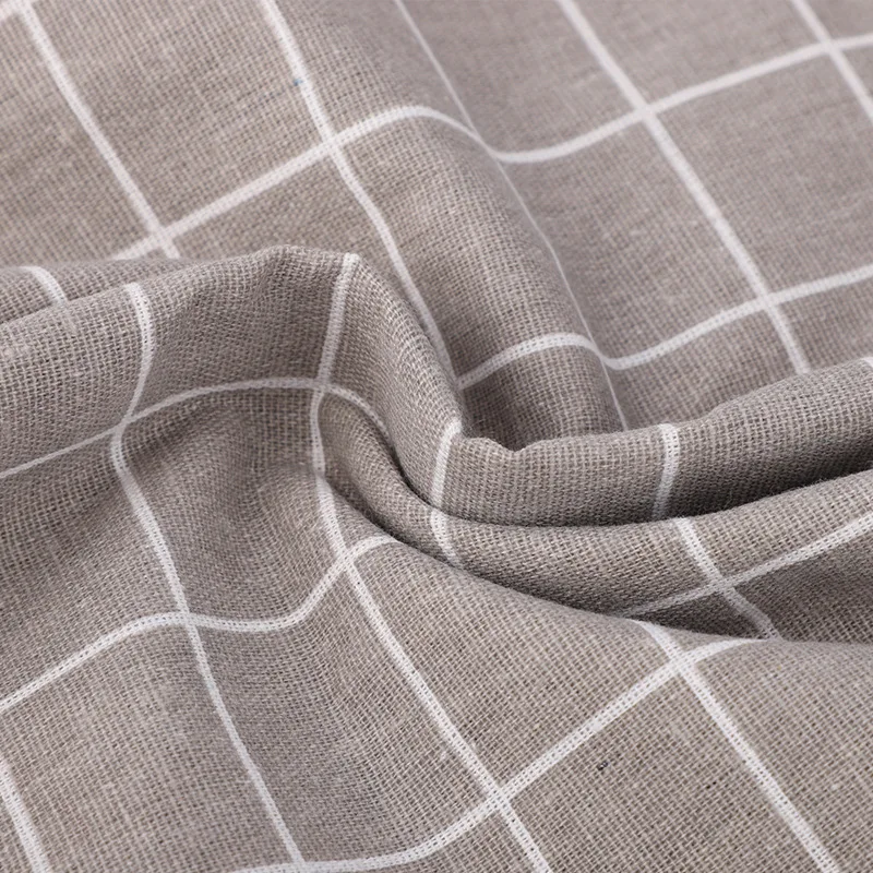 50x150 см льняная хлопчатобумажная ткань классическая сетчатая с японским принтом