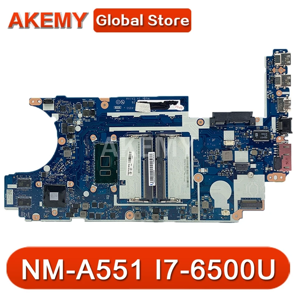 

Laptop motherboard For Lenovo IdearPad E460 Core I7-6500U Mainboard BE460 NM-A551 00UP260 SR2EZ CPU 216-0864018