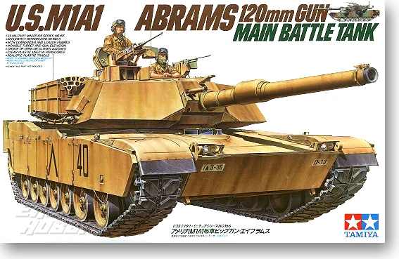 Tamiya 1/35 35156 US M1A1 Abrams 120 мм пистолет главный боевой танк MBT дисплей коллекционная