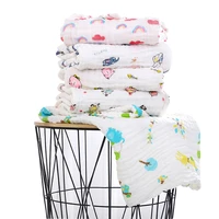 baby muslin swaddle all cotton breathable kids summer bed quilt 6 layer thick 100110cm