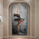 Современный балерин элегантная фигурка Художественная Картина на холсте художественные плакаты принты настенные картины для гостиной домашний декор