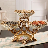 european luxury diamond fruit plate figurines ashtray tissue box reisn ornaments home furnishing decoration crafts wedding gifts