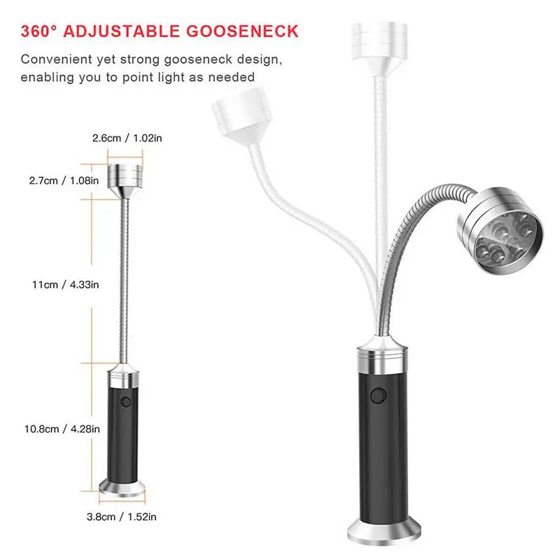 2 шт. 9LED барбекю гриль Фонари супер яркий открытый светильник с магнитным