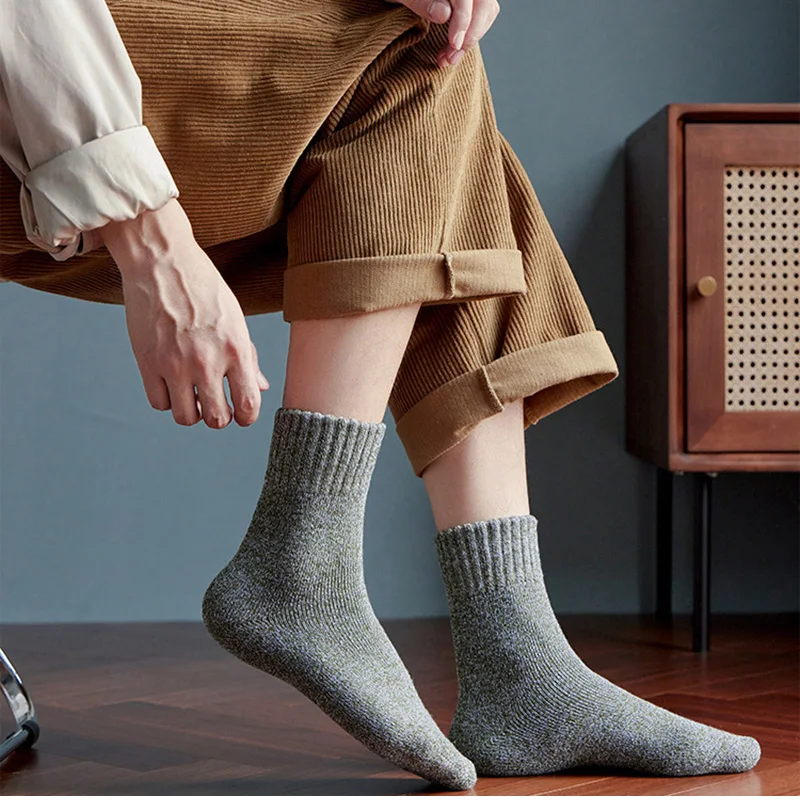 Носки мужские шерстяные утепленные 5 пар размеры 38-45 | Мужская одежда