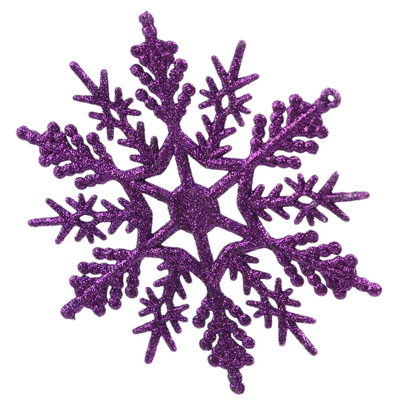 

Charming 10cm Snowflake for Xmas White Christmas Tree Decor Party Christmas Holiday Ornament Home Decoration 24PCS