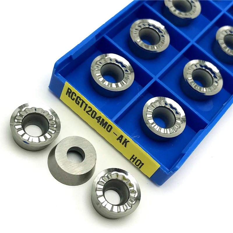 RCGT1003 RCGT10T3 RCGT1204 MO AK H01 алюминиевые Токарные Вставки индексируемый фрезерный