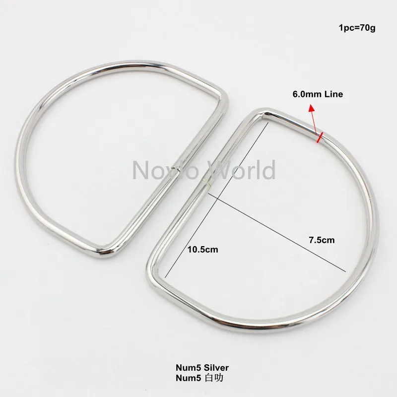 2-10-20 pieces 4 size Big D Rings Large Dee for sewing women bags metal handle frames accessories | Багаж и сумки