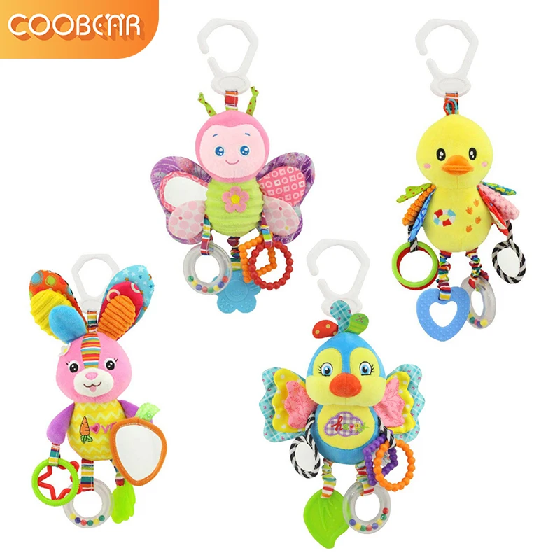 мультфильм детские плюшевые игрушки висит детская коляска погремушки кровать