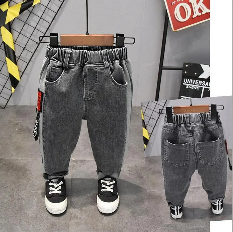 

Boys pants jeans Fashion Boys Jeans for Spring autumn Fall Children's Denim Trousers Kids Hole Vintage Washed Pants 2-6year