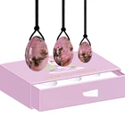 Натуральное яйцо Родонит Йони 3 размера для Женщин Упражнения Кегеля Нефритовое Яйцо инструмент для подтяжки мышц влагалища Просверленный массажный шар Yoni