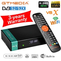 full hd gtmedia v8x dvb s2x satellite receiver support dvb s2s2x with wifi ca card slot scart set top box better than v7 v8 v9