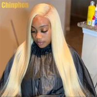 blonde lace front wig human hair brazilian bone straight human hair wigs for black women 38 40 inch colored 613 lace frontal wig