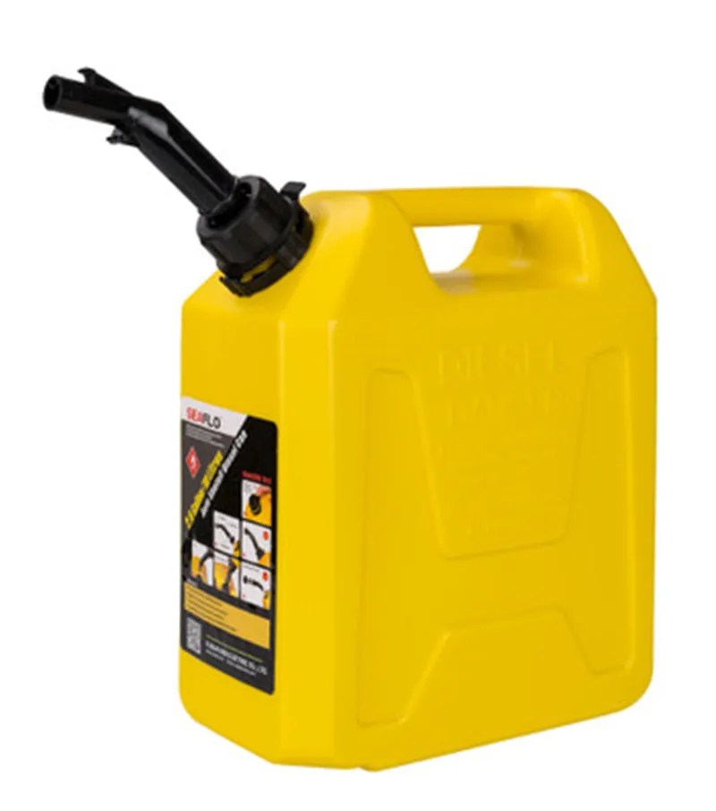 Портативный топливный бак 5л 10л антистатические пластиковые масляные бочки для