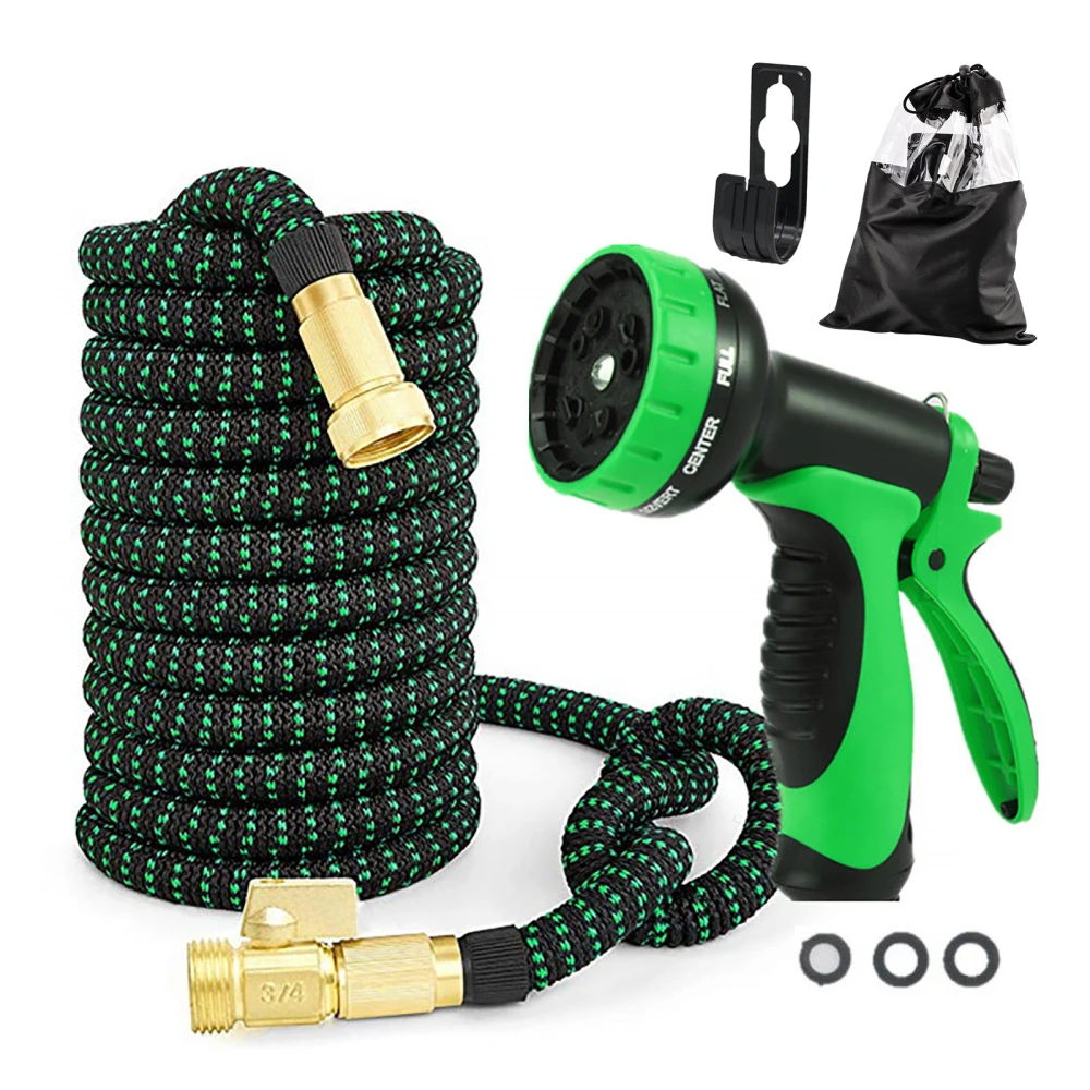 

Garden Hose Strength Stretch Fabric With Copper Connectors 25Ft Water Pipe