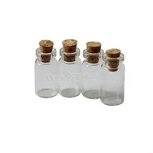 

10 шт флаконы баночки с пробкой пробки стеклянные бутылки декоративные пробки крошечные мини-стеклянные бутылки для мытья лабораторные при...