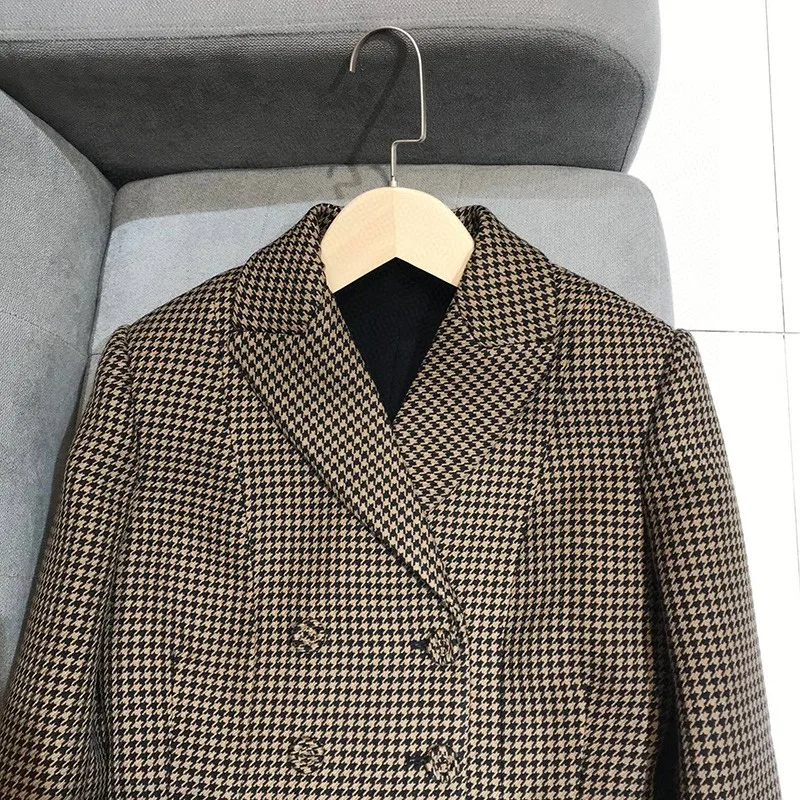 High Street Wool Tweed Jackets Suit Italy Fashion Designer Style Elegant Women Tops and High Waist Shorts Sell Separetly