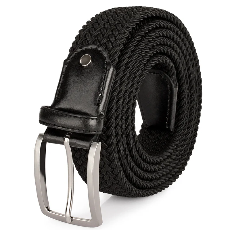 Drizzte размера плюс от 130 до 190 см с коричневой тесьмой тканый эластичный пояс для