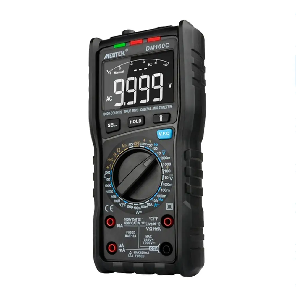 MESTEK 10000 отсчетов True RMS Многофункциональный цифровой мультиметр Измерение AC/DC