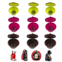 3pcsset use 150 times dolce gusto coffee capsule plastic capsule reusable compatible nescafe dolce gusto refill