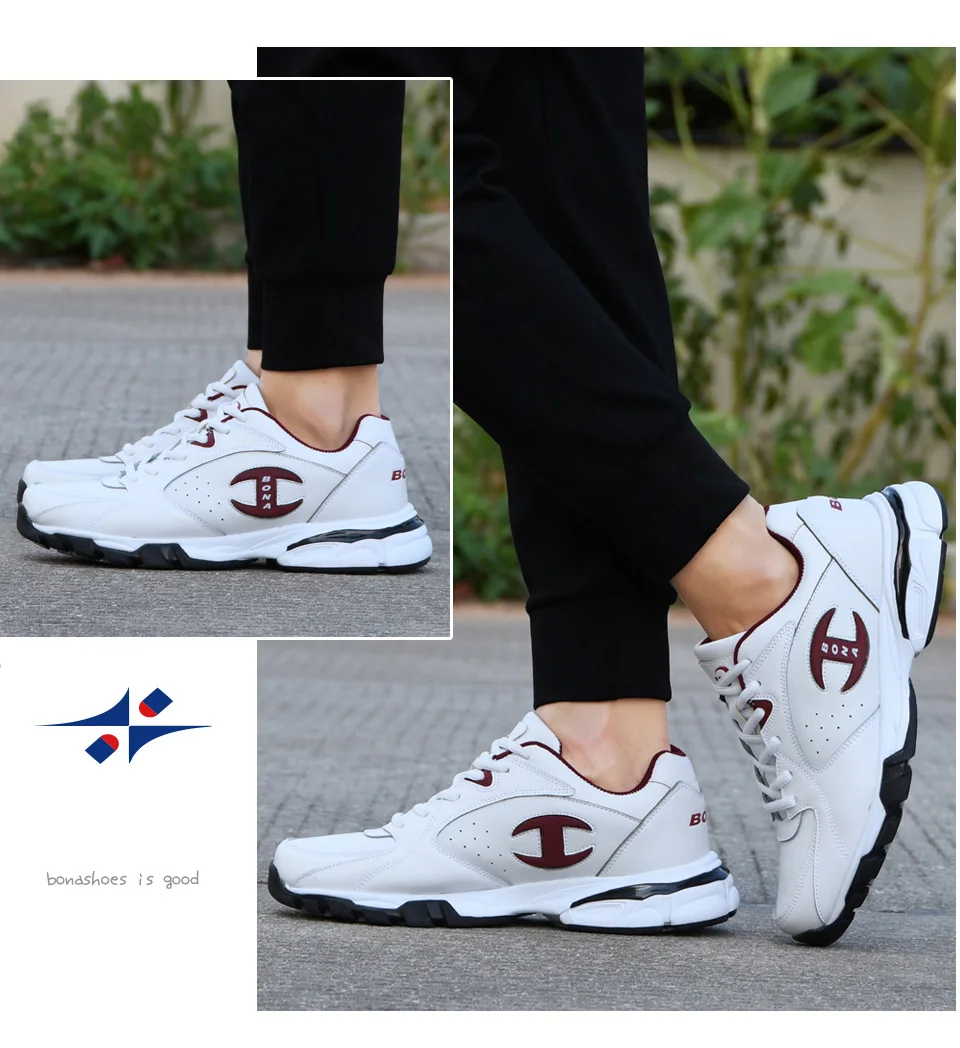 BONA/ Новые популярные спортивные ботинки мужские кроссовки Zapatos Corrientes De Verano chaussure homme Marque Zapatos De Mujer, модные