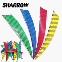 3050pcs archery 5inch arrow feather colorful shield arrow feather stripe colorful turkey feather hunting shooting accessories