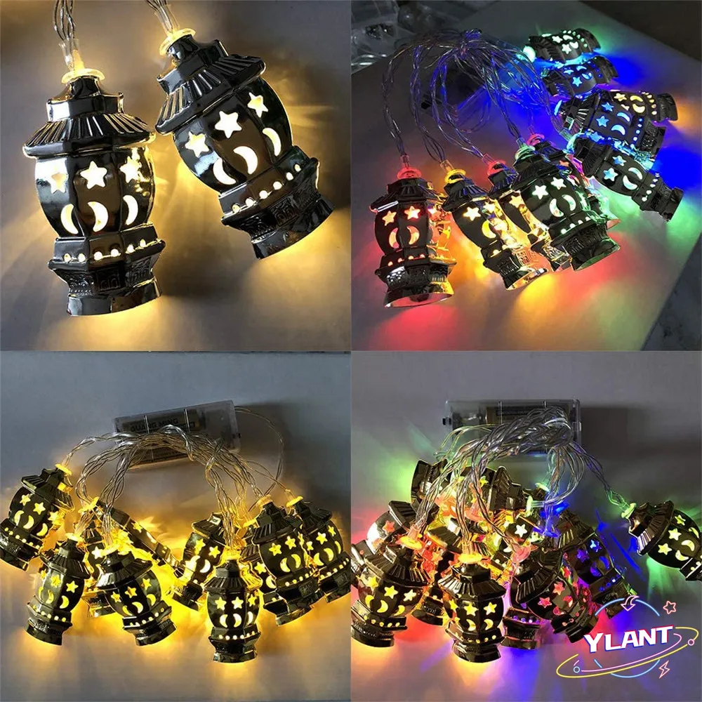 SWT Звезда Луна дворец светодисветодиодный ИД Мубарак декоративные гирлянды