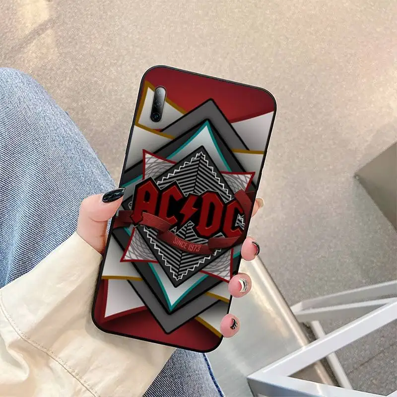 

Australian Rock Band AC DC Phone Case for redmi 6A 4X 7 7A 9 8A 5Plus Note 4 5 7 8T 9pro cover
