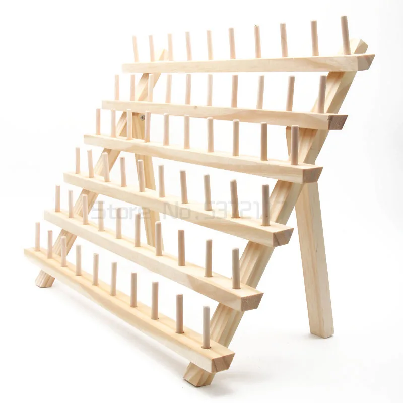 

Домашний Тип деревянная полка складной Катушка стеллаж для хранения швейных ниток стеллаж для выставки товаров 60-катушка ниток органайзер ...