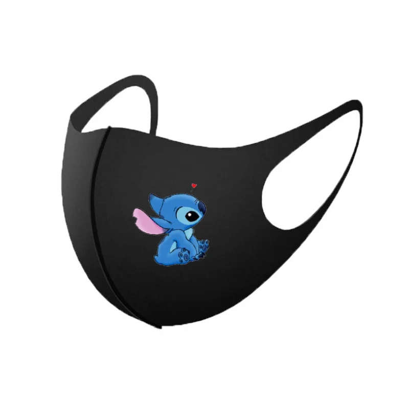 2 шт. Disney аниме маски для взрослых стежка в стиле Маленький Монстр моющийся черный