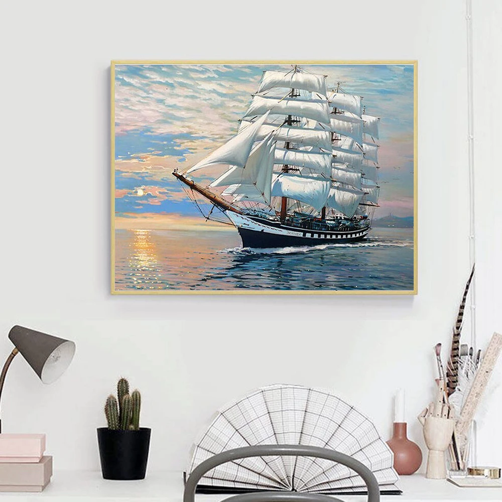 AZQSD DIY картина по номерам холст Наборы пейзаж Ручная роспись подарок картины