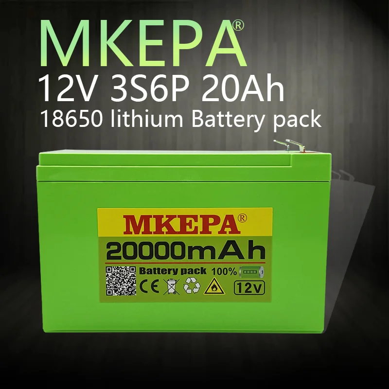 

12V 20Ah 3S6P sprayer device18650lithium battery pack used for backup power surveillance camera solar equipment toy car